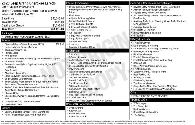 2023 Jeep Grand Cherokee Laredo 4x4