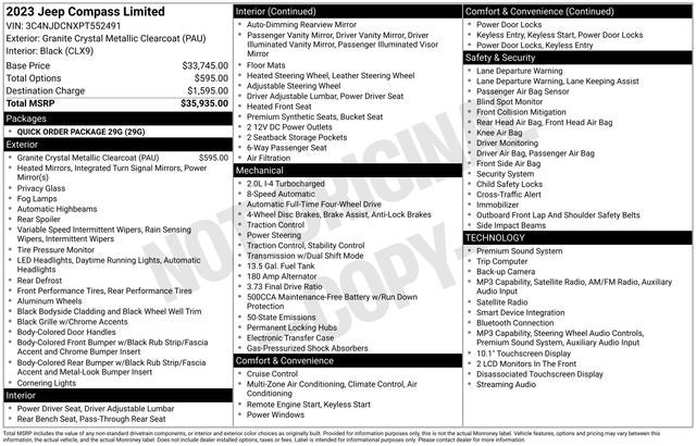 2023 Jeep Compass Limited