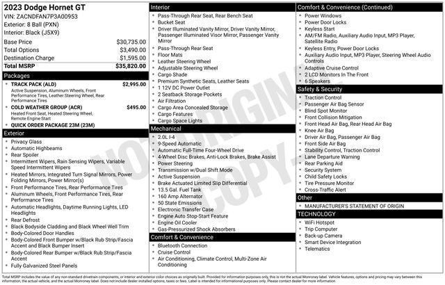 2023 Dodge Hornet GT