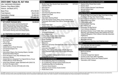 2023 GMC Yukon XL SLT