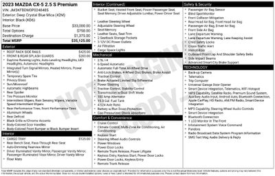 2023 Mazda Mazda CX-5 2.5 S Premium Package