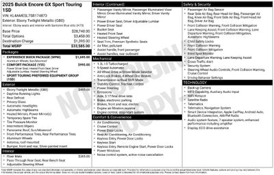 2025 Buick Encore GX Sport Touring