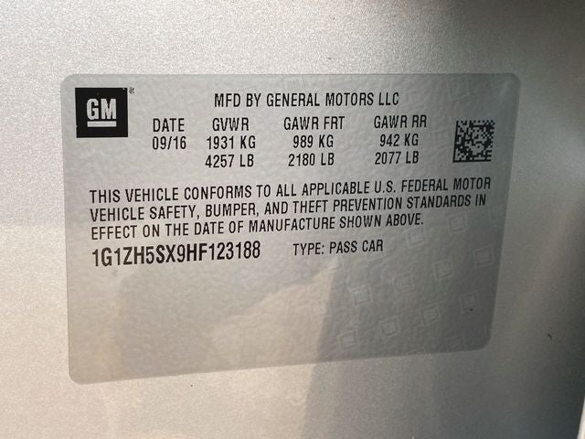 2017 Chevrolet Malibu Premier