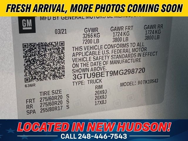 2021 GMC Sierra 1500 SLE