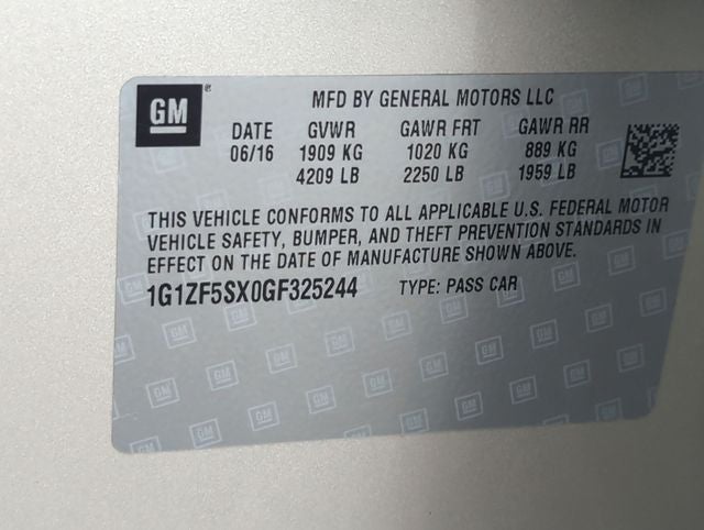 2016 Chevrolet Malibu 2LT
