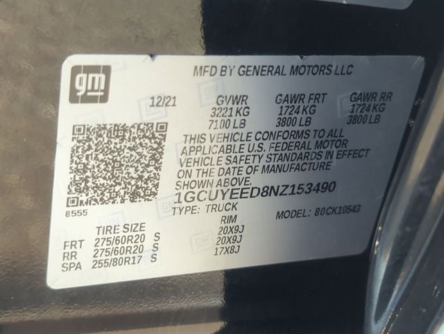 2022 Chevrolet Silverado 1500 LTD 4WD Crew Cab Short Bed RST