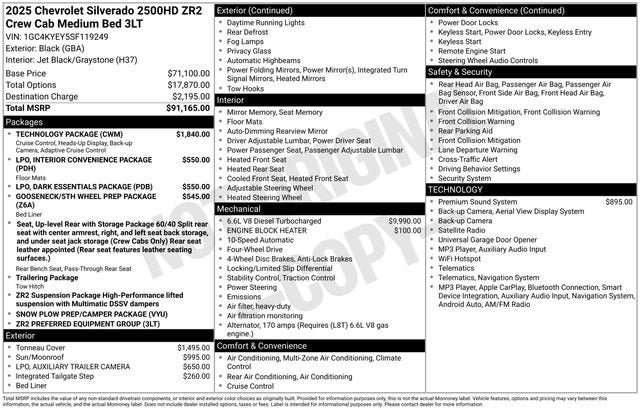 2025 Chevrolet Silverado 2500 HD ZR2