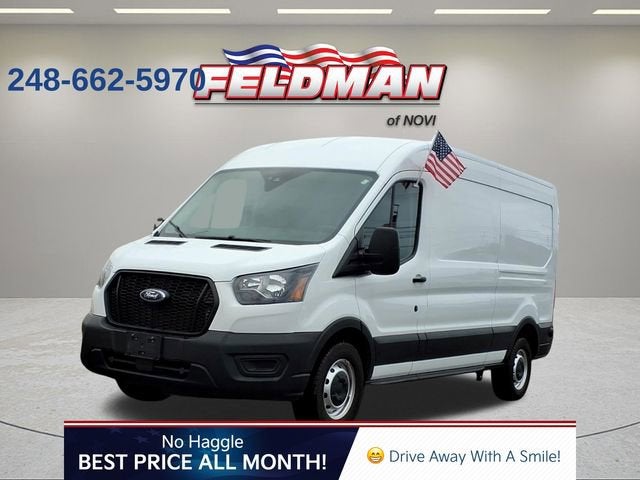 2021 Ford Transit Cargo Van T-250 130" Med Rf 9070 GVWR RWD