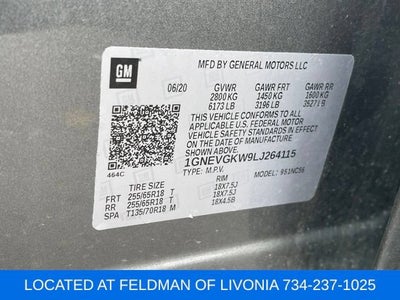2020 Chevrolet Traverse LT Cloth