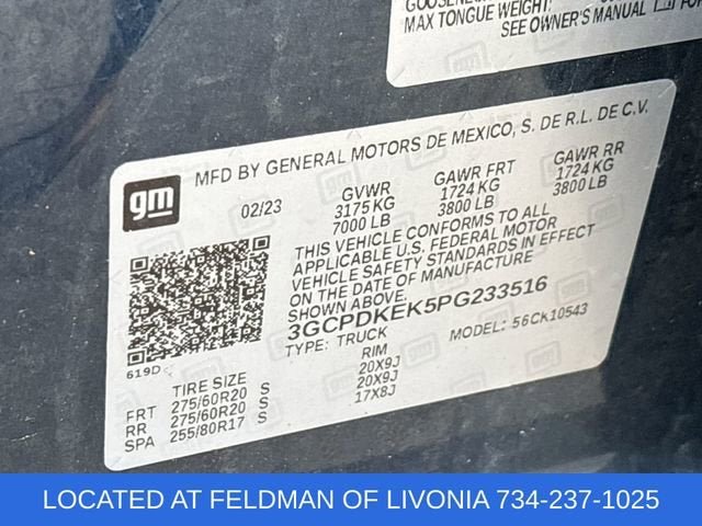 2023 Chevrolet Silverado 1500 LT (2FL)