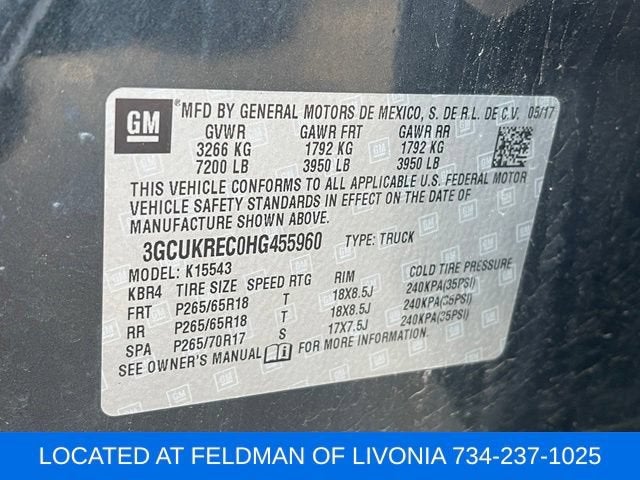 2017 Chevrolet Silverado 1500 LT