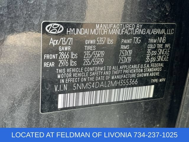 2021 Hyundai Santa Fe Limited