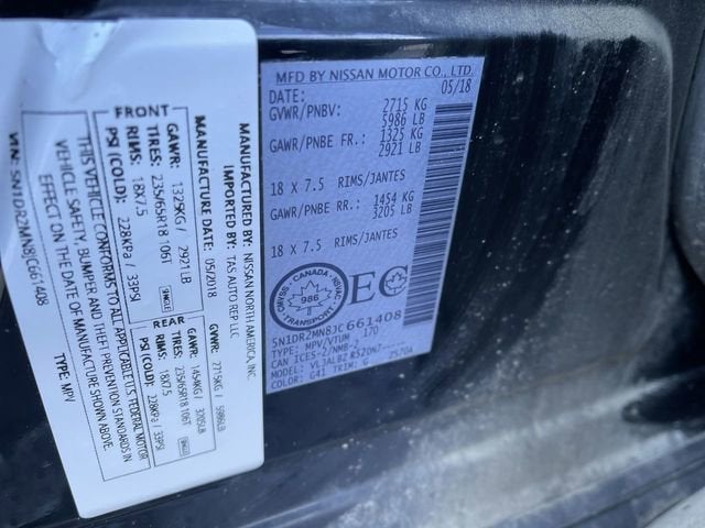 2018 Nissan Pathfinder S